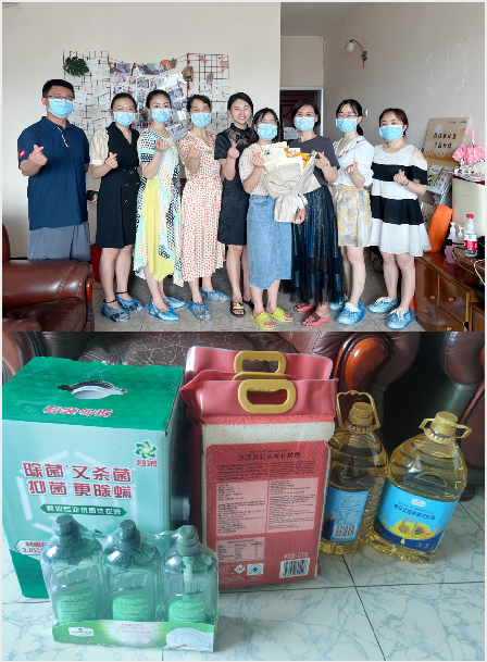 重庆医科大学附属儿童门诊党支部为小家捐赠生活物资